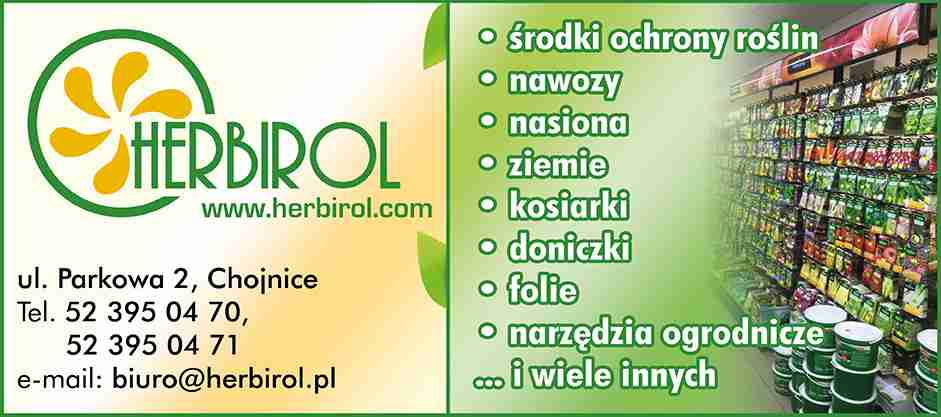 "HERBIROL" SKLEP OGRODNICZY W CHOJNICACH - środki ochrony roślin CHOJNICE środki ochrony roślin CHOJNICE